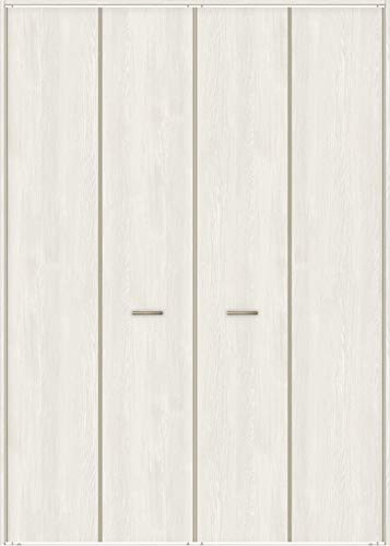 TA クローゼットドア 折戸レールタイプ(ピボット仕様) 4枚折戸 DSCP-EAA 1623 W:1,644mm × H:2,306mm 本体色/枠色:クリエアイボリー(WA) 枠種類:ノンケーシング 下枠:フラット下レール(A枠) LIXIL リクシル