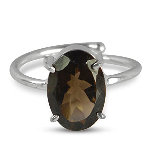 Image of Reiki Crystal Products Certified Natural Gemstone Adjustable Ring, AAA Crystal Ring for Men & Women, Citrine Amethyst Quartz Lapis Onyx Tiger Eye, Reiki Charged Jewellery