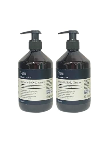 Adoration - Aromatic Body Cleanser | Geranium & Verbena & Ylang | Body Cleanser | 500mL×2 [TWIN PACK]