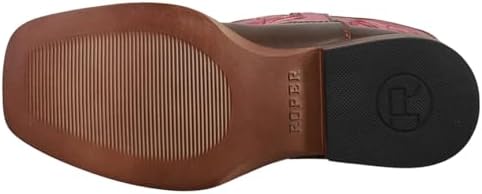 ROPER Kids Girls Texsis Square Toe Casual Boots Mid Calf - Brown, Pink - Size 9 M | Image 4