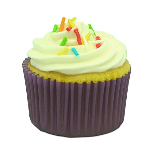 Image of Standard Baking Cups, Classic Purple Greaseproof Festive Cupcake Liners, 150-Count