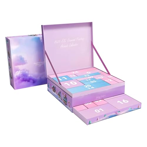 Diamond Painting Adventkalender 2026 - Limitierte Edition - Exklusives Zubehör & XXL Sets - Perfekt für Weihnachten Anfänger & Profis (Lila)