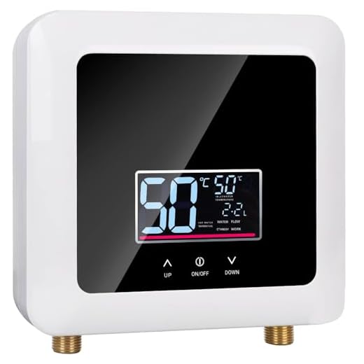 Calentador de Agua Electrico Instantaneo 220v 7500w, Calentador de Agua sin Tanque con temperatura constante, Ahorro de Energía, mini calentador de agua punto de uso para Cocinade Baño