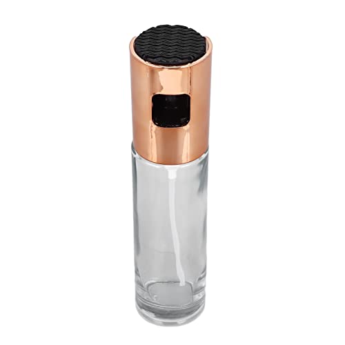 RASTKY Botella Pulverizadora de Aceite Pulverizador de Aceite de Oliva Versátil para Cocinar Hornear Asar a la Parrilla, Niebla de para Control de Dieta Saludable, ABS + Vidrio, Oro Rosa