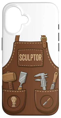 Sculptor Stone Carving Clay Artist Apron Halloween Costume Case for iPhone 16