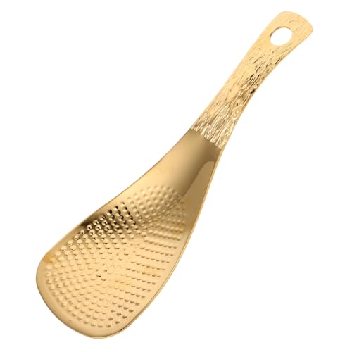 FUNOMOCYA Stainless Steel Rice Spoon with Large Capacity Versatile Non Stick Serving Ladle for Rice and Noodles Kitchen Utensil with Elegant Mirror Finish for Home