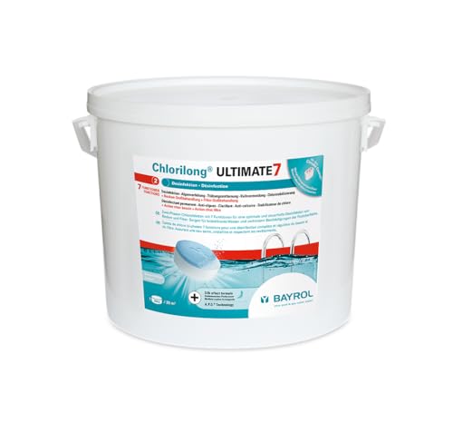 Bayrol Tablettes de Chlore, Chlorilong Ultimate 7 10,2 kg weiß