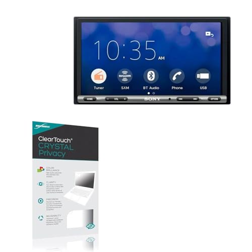 BoxWave Screen Protector Compatible With Sony XAV-AX3000 - ClearTouch Crystal Privacy (2-Pack), Privacy Screen Protector Flexible Film Clear
