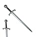 28 Inch Legendary Excalibur Foam Sword Medieval Knight Replica with Metallic Finish & Plastic Inner Core – Hlalloween Cosplay, Costume, Display