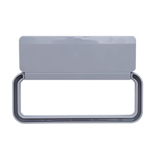 Hengxing Plastic Towel Rack Folable Self Adhesive Wall Shelf Hanging Towel Stick,Ash Blue