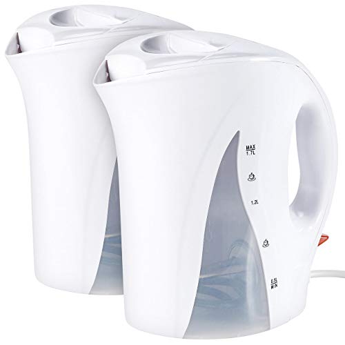 PEARL Standard-Wasserkocher: 2er-Set Wasserkocher mit 1,7 Liter,...