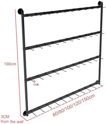 Wall-Mounted Jewelry Organizer & Display Stand, Metal Hanging Holder for Retail, Space-Saving Storage Solution for Necklaces, Earrings, and Accessories