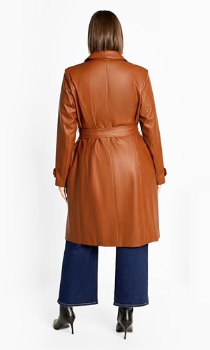 City Chic Women's Plus Size Coat - Phylis Trench3
