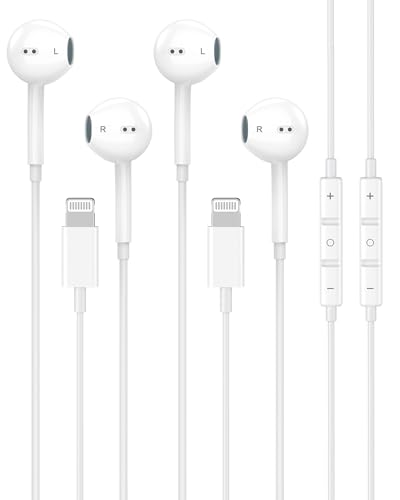 Image of Wired Lightning Headphones for iPhone 14 13 12 Pro Max[Apple MFi Certified]