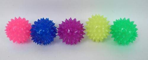 Mardi Gras Spot LED Spiky Massage Ball (Each)