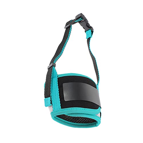Happyyami Dog Muzzle Polyester Pet Muzzle for Chewing Barking Control Adjustable Guard