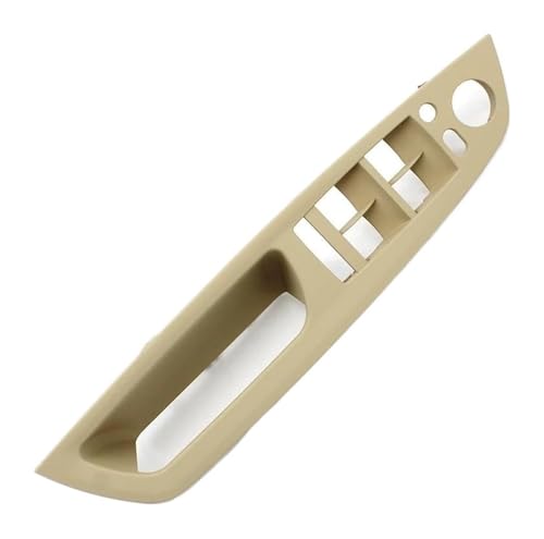 ドアハンドルカバー 用 X5 X6 E70 E71 E72 2007 2008-2013 車内フロントリア左右ドアハンドル内側カバーパネル 51416969403(Lhd Beige)