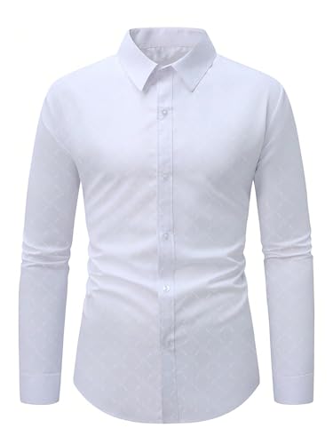 SOLY HUX Men's Button Down Long Sleeve Business Casual Dress Shirts Work Office Outfit3