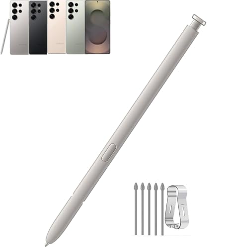 S25 Ultra Stylus Pen Replacement for Samsung Galaxy S25 Ultra 5G All Versions Touch Pen +Tips/Nibs. (Black/Gray)