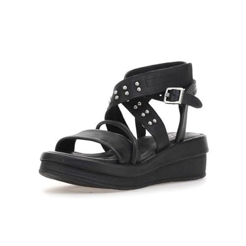 A.S.98 Shiloh   Cuñas para mujer, Negro, 5.5 6