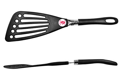 Image of Left Handed Spatula Egg Flipper Fish Spatula Slotted Turner 12 inch