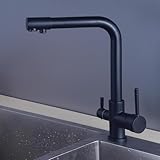 3 Wege Mischbatterie Küchenarmatur mit Trinkwasserauslass und 360° Drehgelenk - Ideal für Küchenspülen