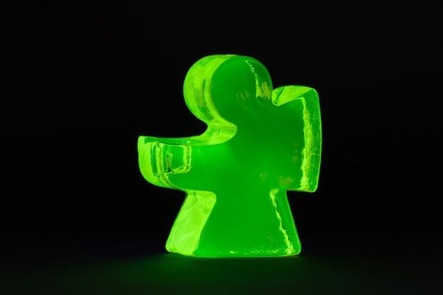 Uranium Glass Tableware (Glow Under UV) - Bottle with Lid, Czech Republic (Glossy)