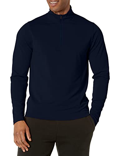 Cutter & Buck Men's Long Sleeve Virtue Eco Pique Recycled Quarter Zip Overknit