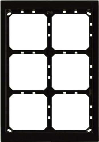 Alpha Communications MT6/2B Module Panel Frame - Brown - 2W x 3H; Requires UPG6/2 Flush Box or APG6/2B Surface Box; Includes 6 MVRB Locking Strip; Can Be Mounted Vertically or Horizontally