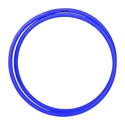 Image of Fitfix 105 cm Collapsible Traveller Toy Hoop - Lightweight, and Versatile Exercise Hoop Adults and Kids - Includes Carry Bag Yoga, and Flow Arts Perfect Travel Outdoor Workouts (1 Pc Purple Colour)