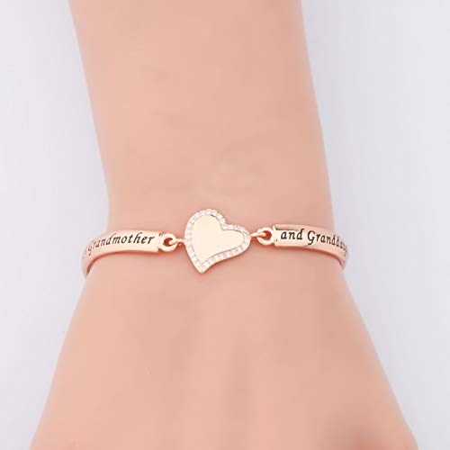 BEKECH Grandma Granddaughter Gifts The Love Between A Grandmother and Granddaughter Is Forever Bracelet Matching Bracelet3