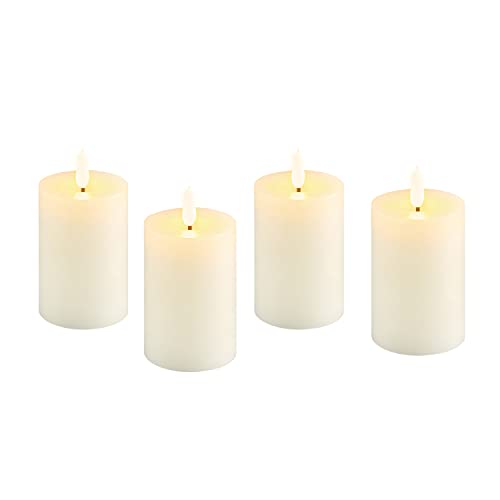 Image of LampLust Flameless Candles Battery Operated with Remote, 3 Inch LED Candles, 4 Pack, Ivory Wax, Flickering Flameless Candles, Remote & Batteries Included, Christmas Indoor Decoration & Wedding Decor