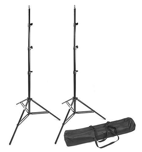 PHOCUS 8.8ft Compact Aluminum Tripod Heavy Duty Light Stands with Carrying Bag