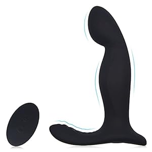 Anale plug anale vibrators Trillingsmodi voor hem met afstandsbediening binnen, Butt Plug Mannen Siliconen Anale Vibrator,Black