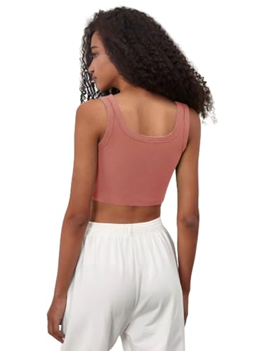 Image of Ben Martin Women's Cotton Stretchable Square Neck Sleeveless Tank Top