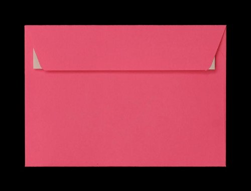 Farbige Briefhüllen | Premium | 229 x 324 mm (DIN C4) Rosa (100 Stück) mit Abziehstreifen | Briefhüllen, Kuverts, Couverts, Umschläge mit 2 Jahren Zufriedenheitsgarantie