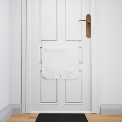 MAMMO Letter Box Catcher Post box Mail Catcher Letterbox Cage Alternative Letter Catcher For Front Door Letter Box Cover for letters & small parcels Universal Easy Install No Tools (White)