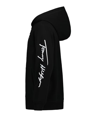 Tommy Hilfiger boys Long Sleeve Fleece Full Zip Hoodie With Front Pockets2