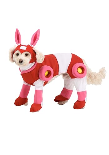 Disfraz Mega Man Rush para perro talla M