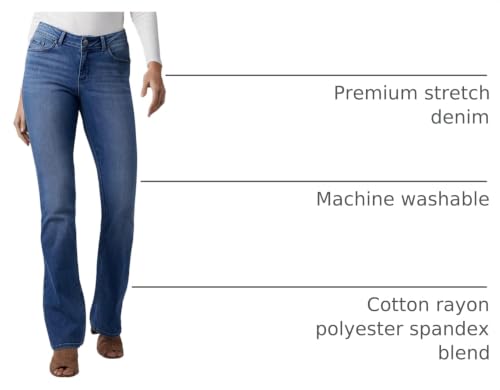 Lee Women's No-Gap Waistband Regular Fit Bootcut Jean with Hidden Pocket Majestic 12 - image 4