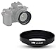JJC Gegenlichtblende zum Einschrauben für Nikon Nikkor Z DX 16–50 mm f/3,5–6,3 VR Objektiv auf Z50, ersetzt Nikon HN-40 Gegenlichtblende, Schwarz