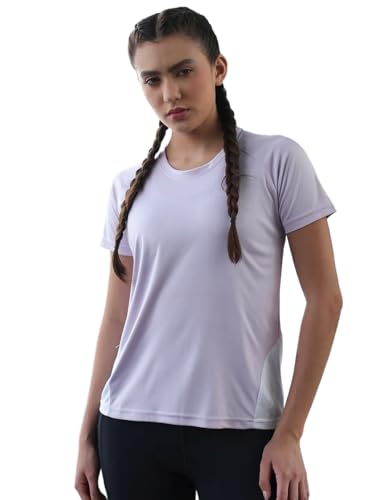 Image of CHKOKKO Gym Tshirt for Women Workout Dry Fit t Shirt Sports Tshirt Lightweight Round Neck Breathable Half Sleeve Activewear Mesh Running Yoga Tops for Woman