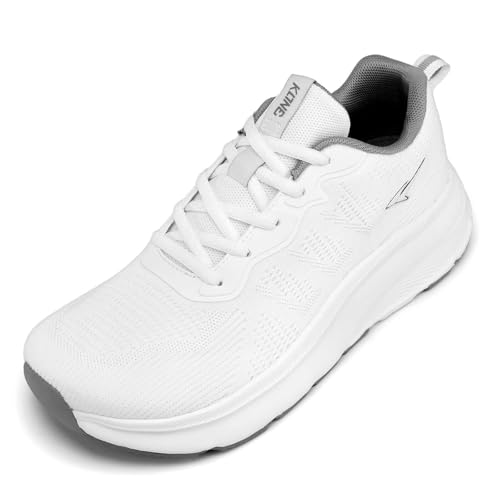 Image of KDN Men's Wide Toe Box Shoes Cushioned Road Running Shoes Non Slip Mens Walking Sneakers for Wide Feet Comfortable Athletic Gym Workout Shoes Wide Width