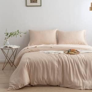 Miniatura 2 de Juego de sábanas de lujo 100% viscosa de bambú prémium orgánica refrescante 4 piezas Champagne King