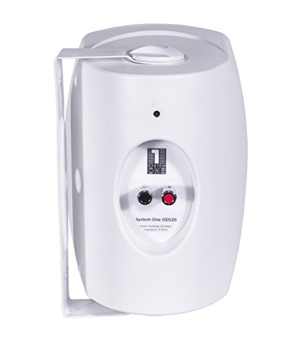 System One OD520 - Casse Stereo Bianche Per Interno/Esterno, Impermeabili, 120W - Foto 8