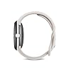 Google Pixel Watch 4 (41 mm) - Smartwatch Android con tracker per fitness e benessere, e assistente virtuale Gemini - Cassa in alluminio argento lucido - Cinturino sportivo grigio creta - Wi-Fi