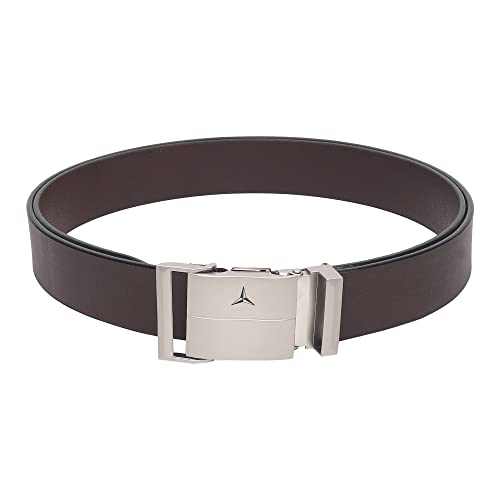 Image of Men's Formal Genuine Leather Auto-lock Adjustable Belt (JAFA-37-BL)