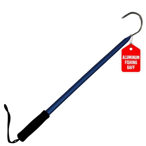 Rite Angler Aluminum Fishing Gaff Hook - Saltwater Ice Fishing Gig Pole Flounder Frog Gigging Equipment Fish Gaff Hook Holder for Outdoor Adventures - 3