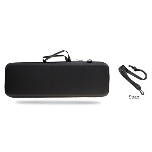 Funda Portátil para Cañas de Pescar - Bolsa Rígida de EVA a Prueba de Golpes con Correa para Hombro para Almacenamiento de Accesorios, Negro miniatura 2