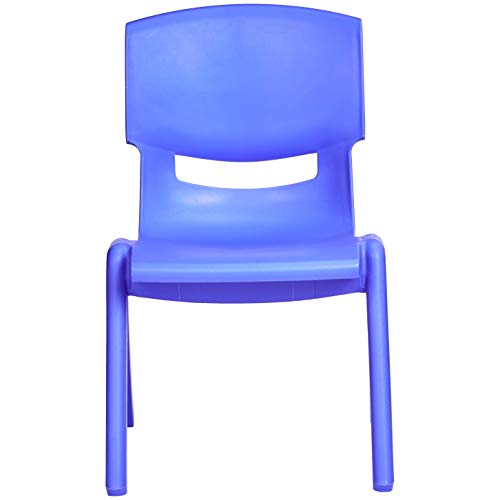 Amazon Basics 10 Inch School Classroom Stack Resin Chair, Blue, 6-Pack